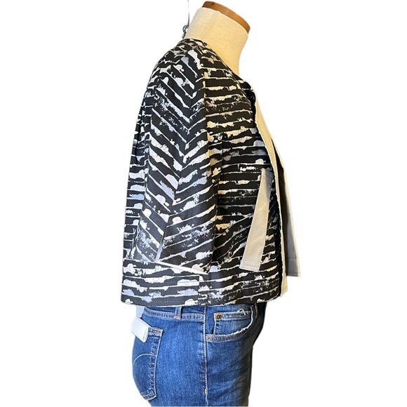 Marc by Marc Jacobs Cropped Print Blazer Jacket, Small - Picture 10 of 14